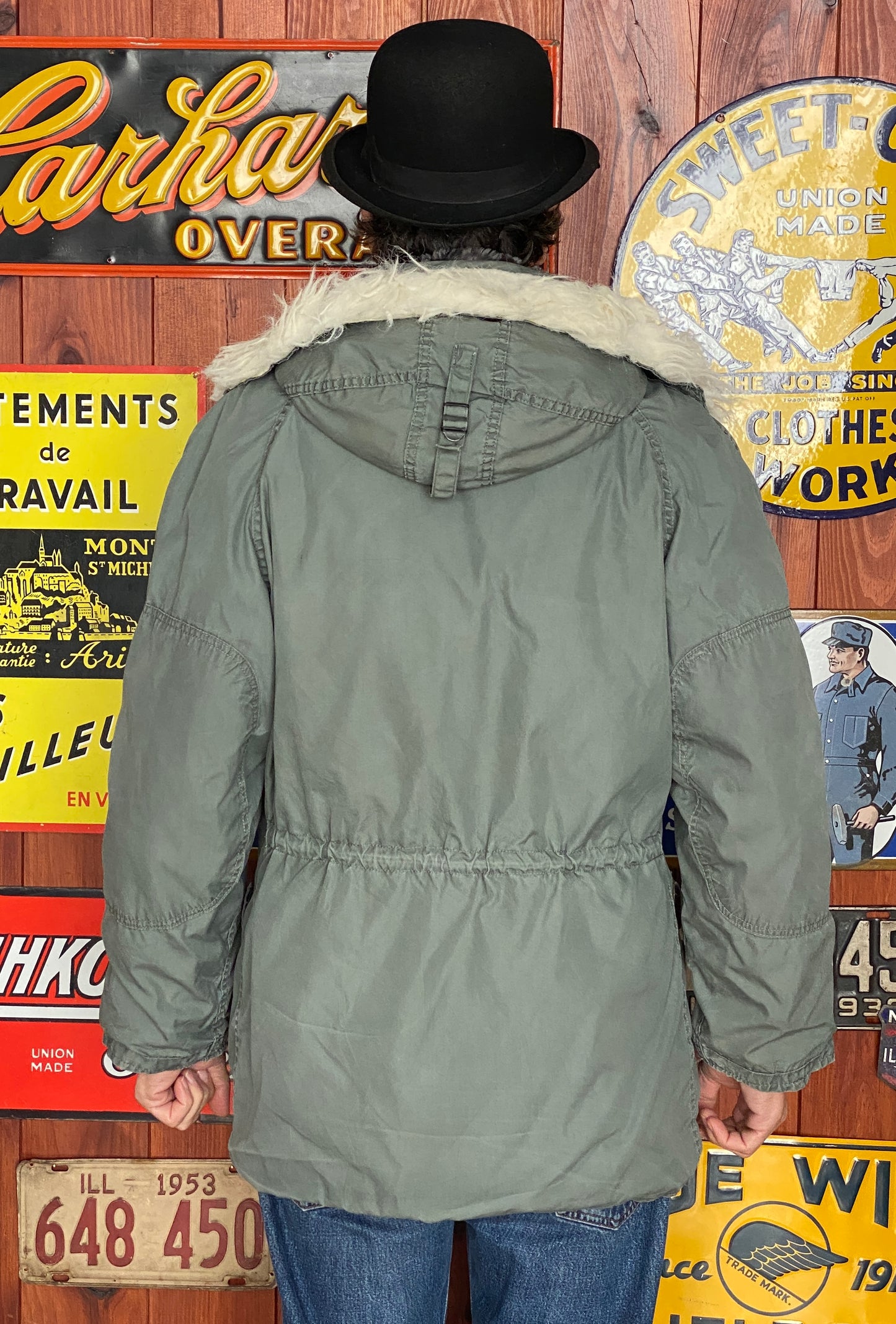 vintage 1980 usaf n3b snorkel parka extreme cold weather jacket size small aj357 studio