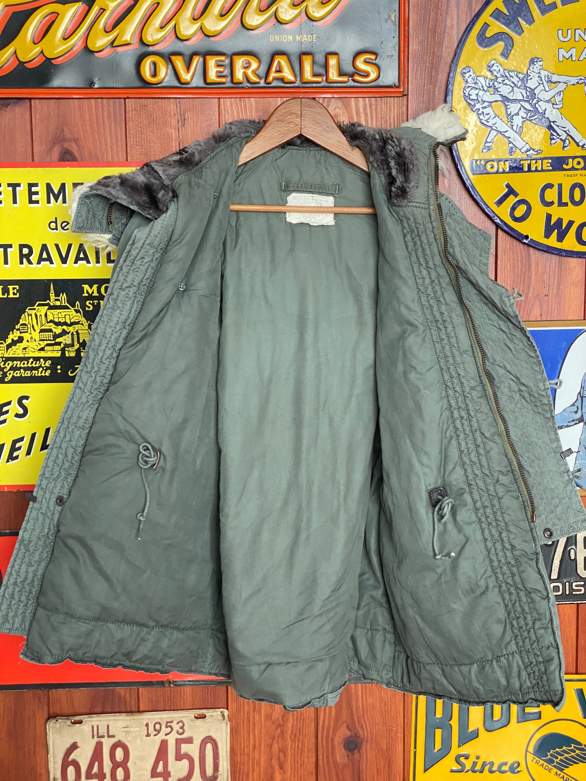 vintage 1980 usaf n3b snorkel parka extreme cold weather jacket size small aj357 studio