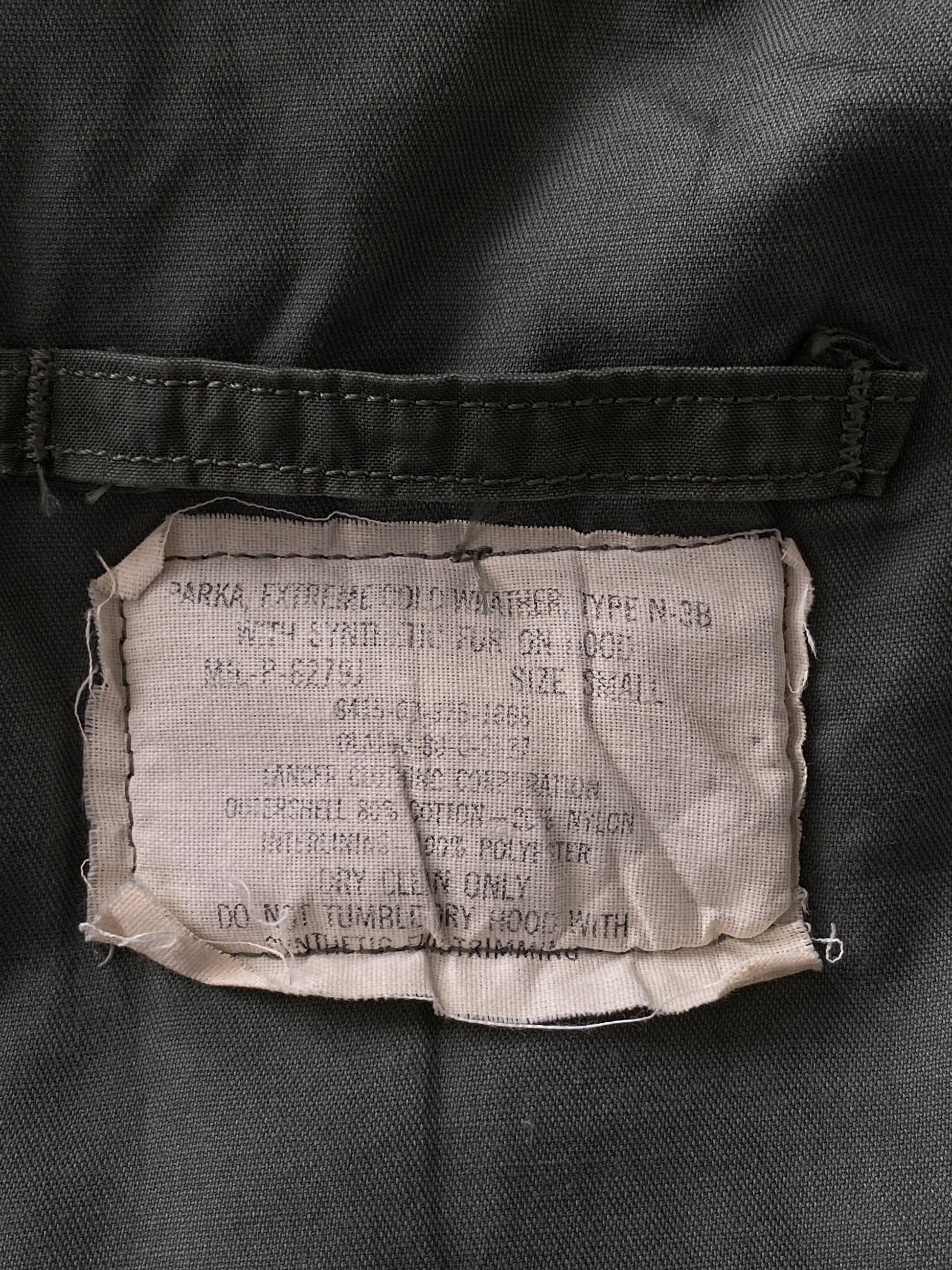 vintage 1980 usaf n3b snorkel parka extreme cold weather jacket size small aj357 studio