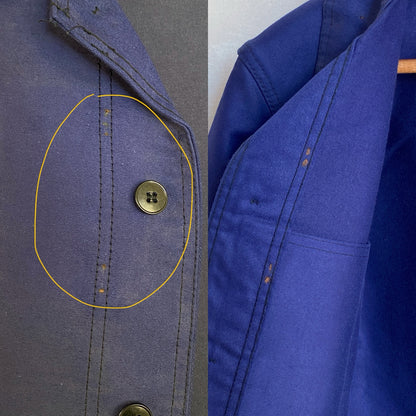 Size 42EU Vintage French Moleskin Jacket | Classic Retro Style | NOS | USA Vintage BCN-AJ357 Studio