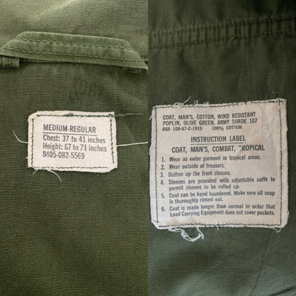 Medium. Authentic 1967 3rd pattern US Air Force vintage Vietnam jungle jacket.-AJ357 Studio
