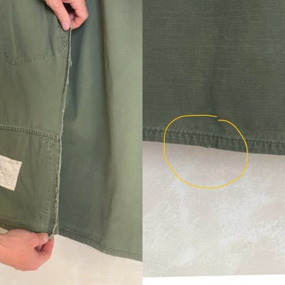 Small Short. Authentic 1969 US Army vintage Vietnam jungle jacket. Military-AJ357 Studio