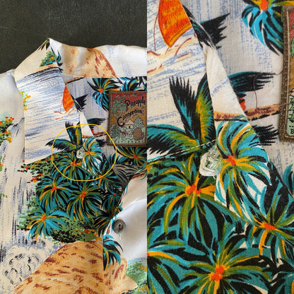 Size Large. Vintage 90s Hawaiian shirt-AJ357 Studio
