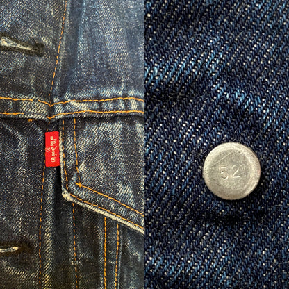 Small. Vintage 60s LEVIS Big E trucker Jacket Made in USA.-AJ357 Studio
