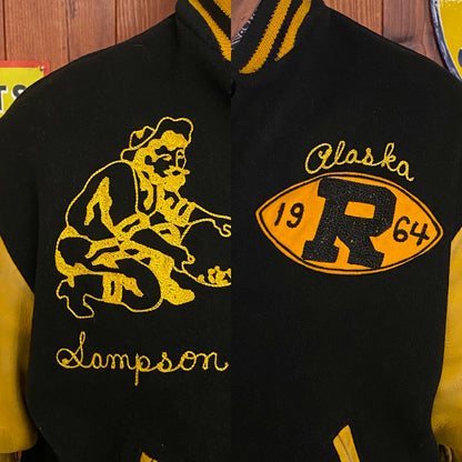 Vintage US Military Varsity Jacket - Wainwright Alaska 1964- Size 44-AJ357 Studio