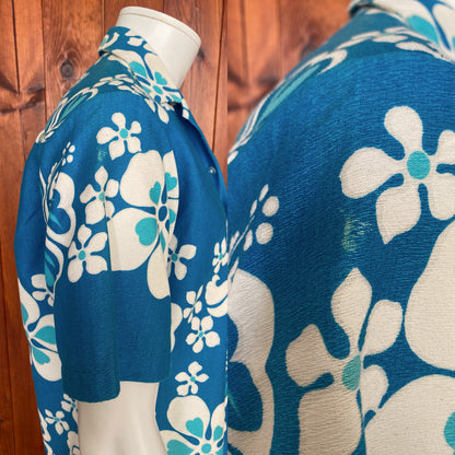 Size M. Vintage 780s Hawaiian cotton shirt made In Hawaii-AJ357 Studio