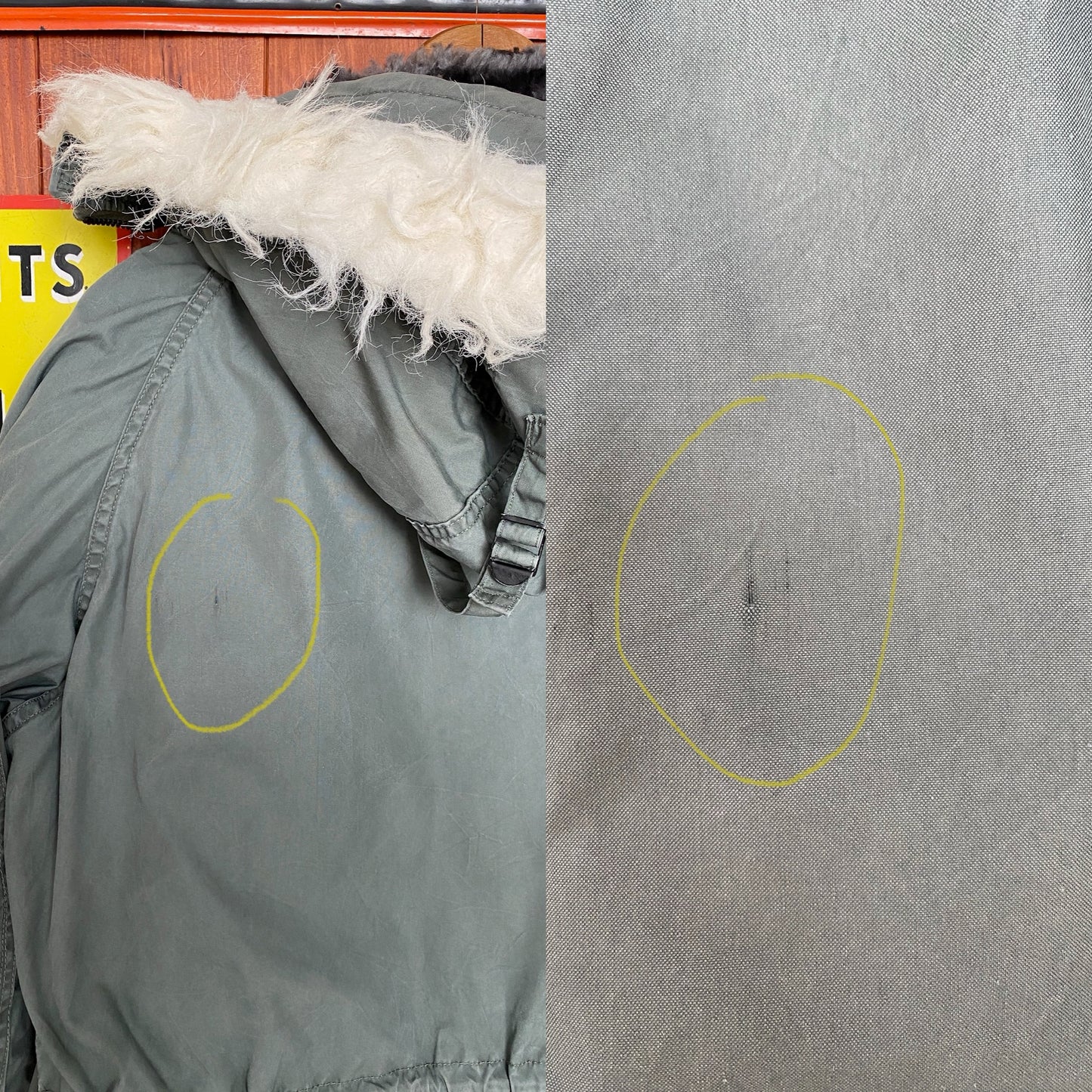 vintage 1980 usaf n3b snorkel parka extreme cold weather jacket size small aj357 studio