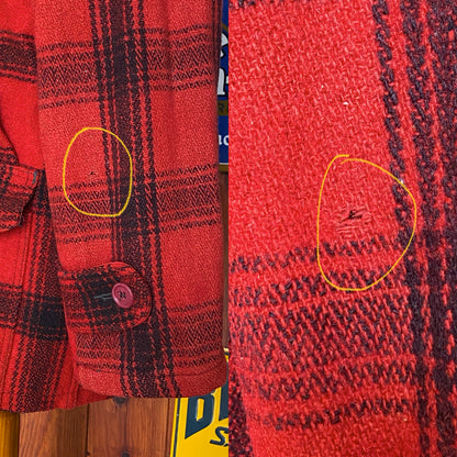 Size Small. Vintage 1940s Sears Roebuck plaid wool hunting jacket-AJ357 Studio