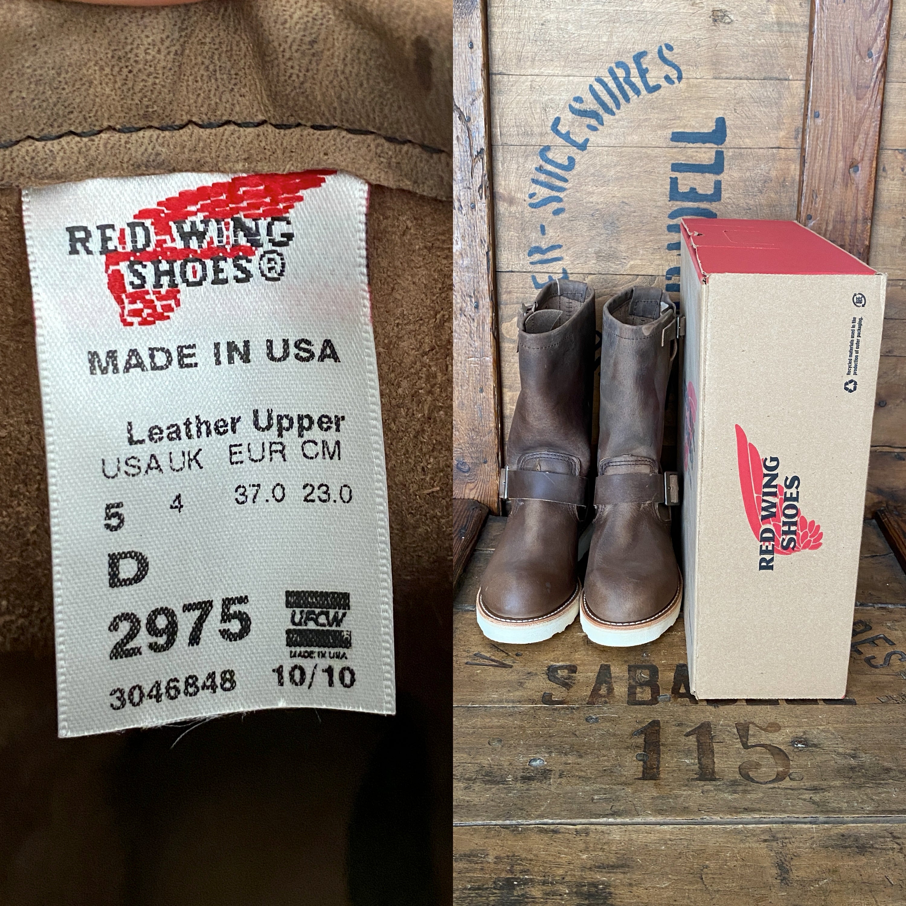 r*u様 レッドウイング REDWING 2975 エンジニアブーツ USA 5 Red Wing 2975 Heritage Engineer Boots - Size 5D (37 EU), Made in