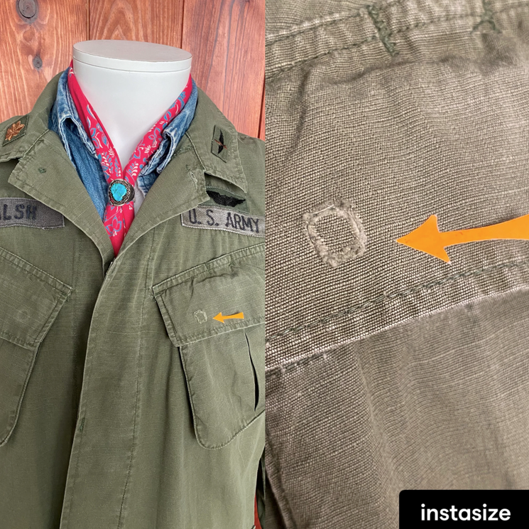 Med Reg. Authentic 1970 US Army Vintage Vietnam  jungle jacket..