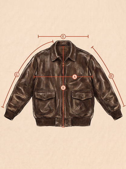 Size 42US / 52 EU Vintage Hand-Painted Republic of Korea  Flight Jacket -