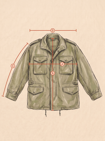 Authentic Small Short US Army M-51 Field Jacket – OG-107 – Vintage Military Issue