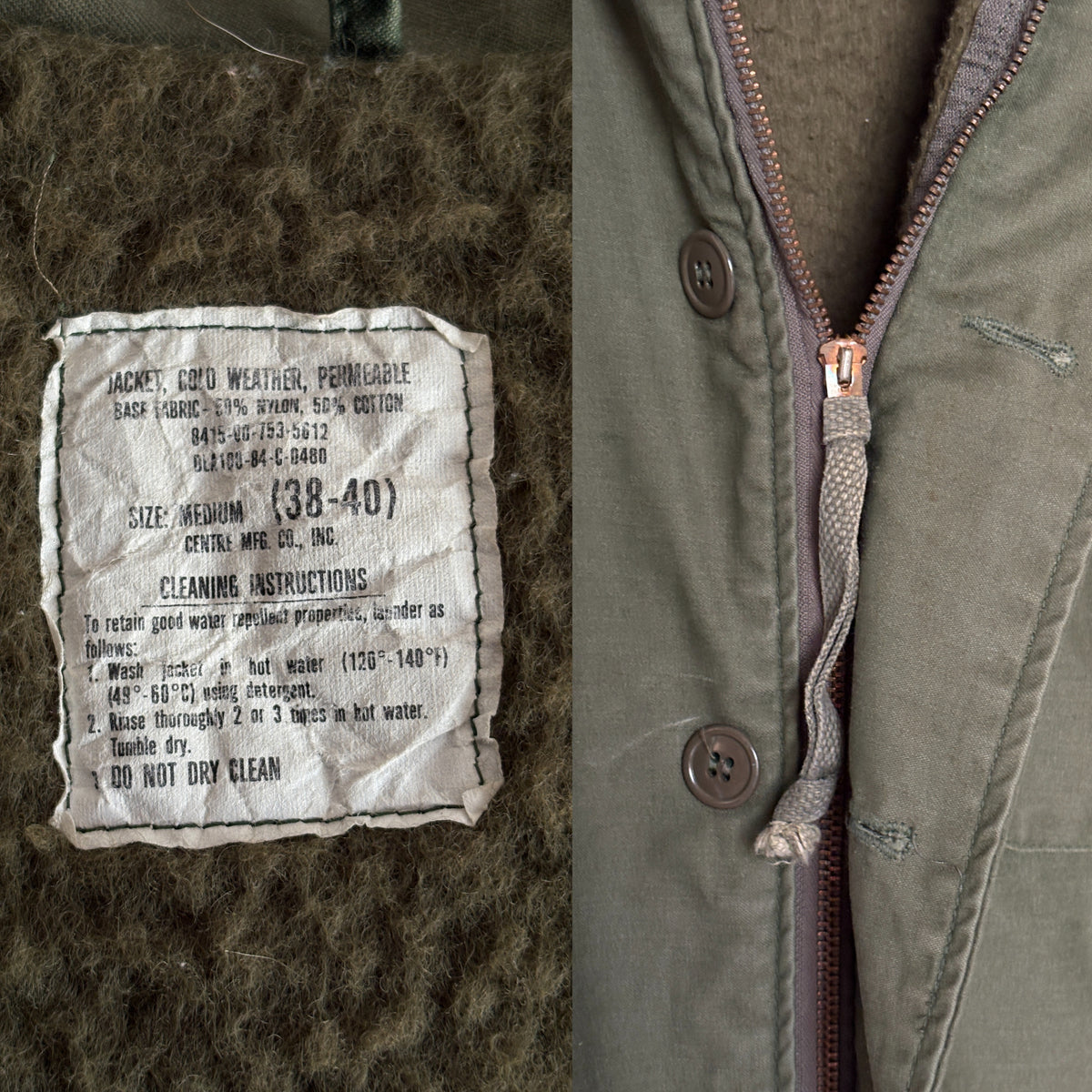US Navy A-2 Deck Jacket — Authentic Military Outerwear. Size Medium-AJ357 Studio