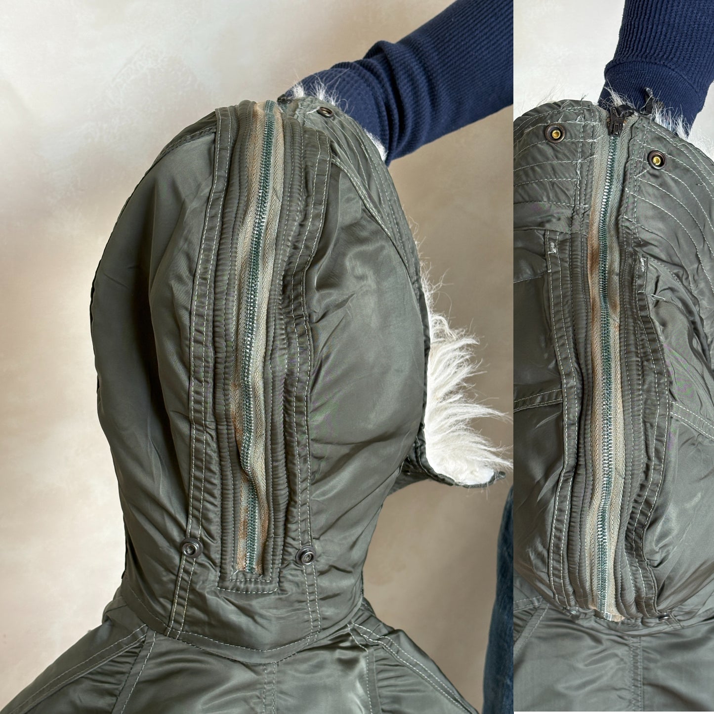 Vintage N-2B Flight Jacket Alpha Industries | Extreme Cold Weather Flyer Coat-AJ357 Studio