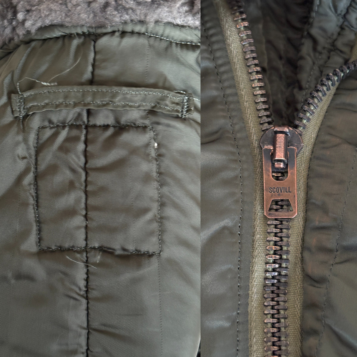 Vintage US Air Force N-2B Flight Jacket Military Parka Made in USA - Size Med. AJ357 Studio-AJ357 Studio