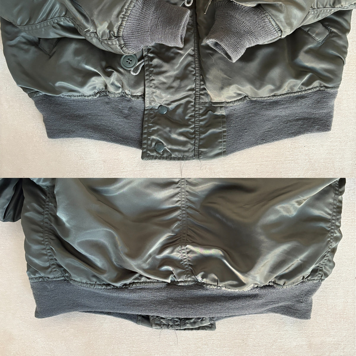 Vintage US Air Force N-2B Flight Jacket Military Parka Made in USA - Size Med. AJ357 Studio-AJ357 Studio