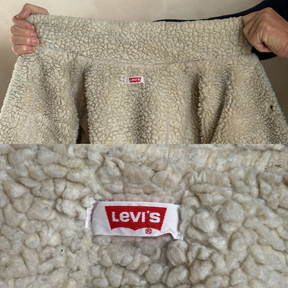 Size 38US / 48EU. 2 pockets Vintage 70s Levis fleece Jacket Made in USA-AJ357 Studio