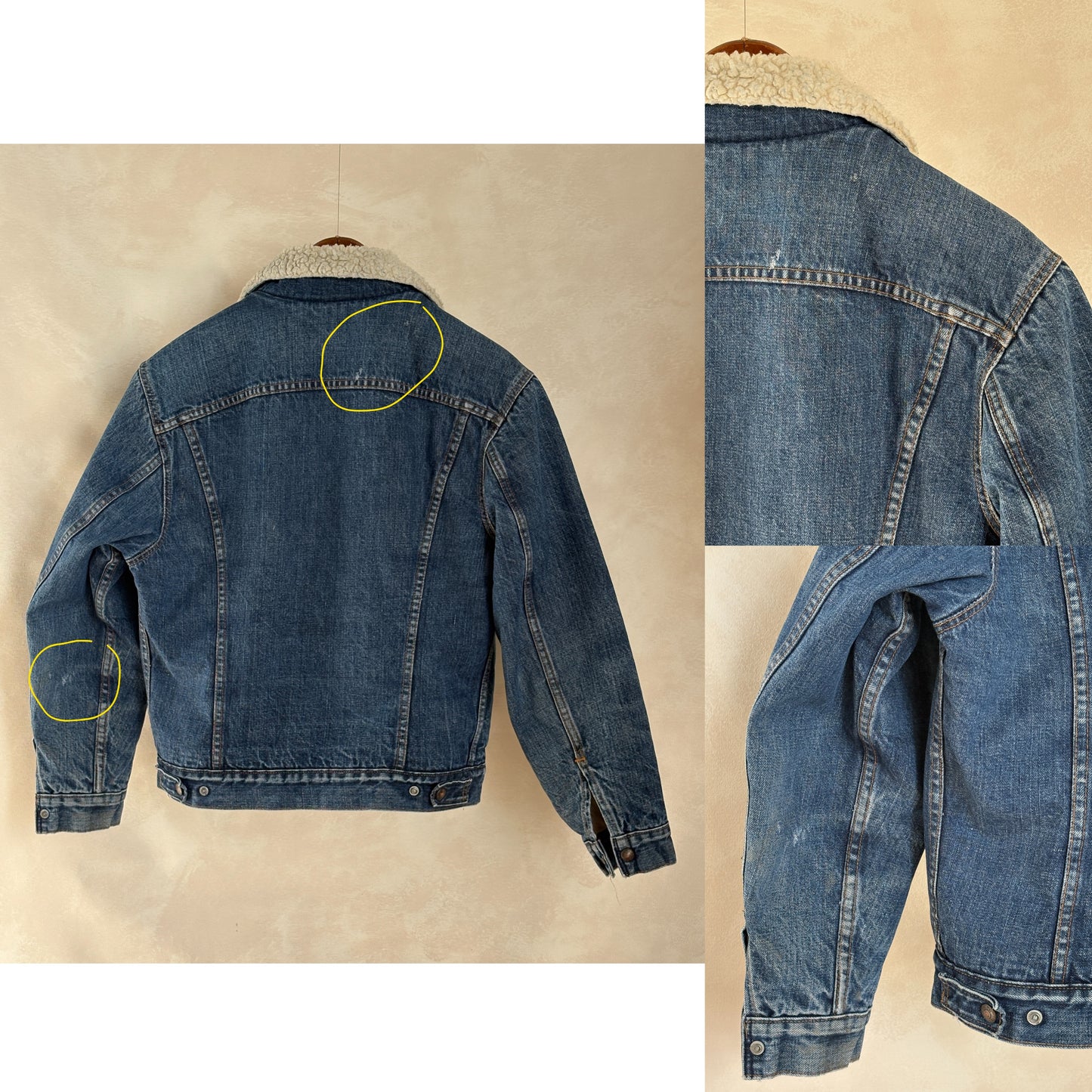 Size 38US / 48EU. 2 pockets Vintage 70s Levis fleece Jacket Made in USA-AJ357 Studio