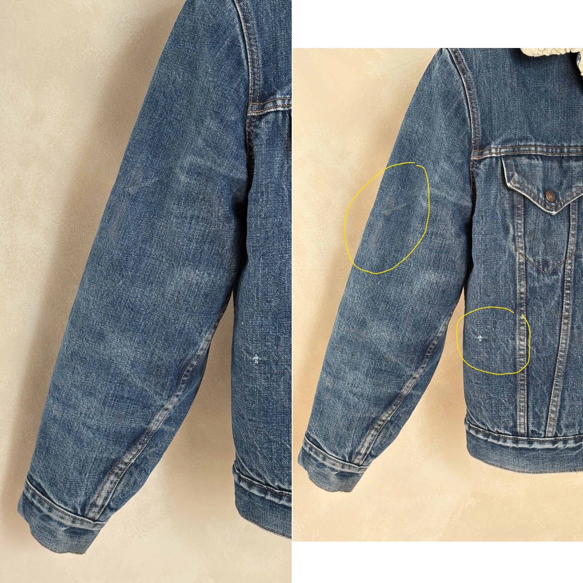 Size 38US / 48EU. 2 pockets Vintage 70s Levis fleece Jacket Made in USA-AJ357 Studio