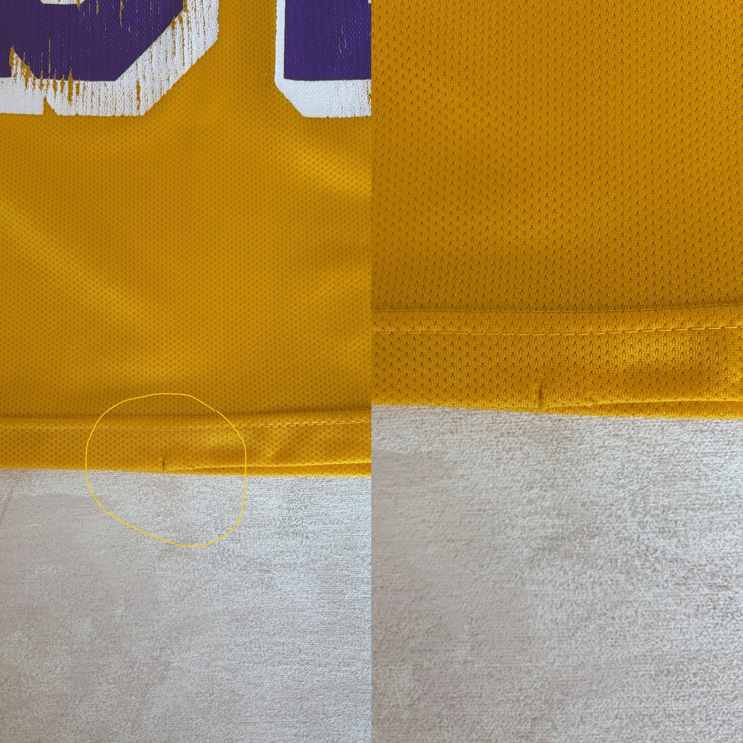 Champion LA Lakers #32 Magic Johnson Jersey Size 40 Gold Mesh Vintage 90s NBA
