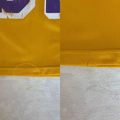 Champion LA Lakers #32 Magic Johnson Jersey Size 40 Gold Mesh Vintage 90s NBA
