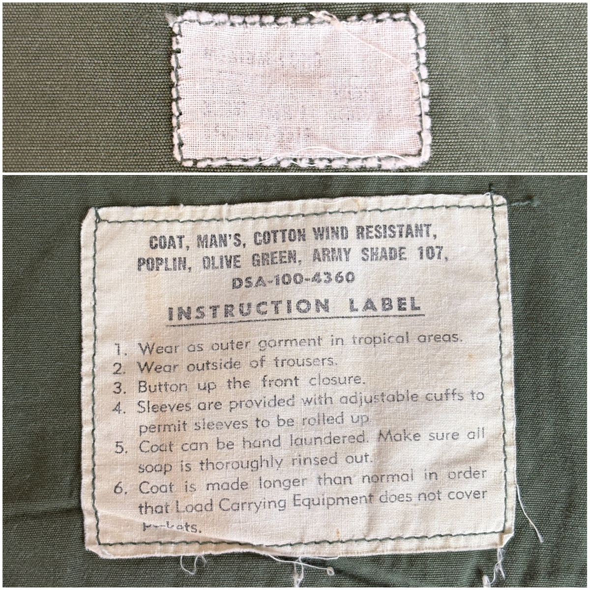 Med Long. Authentic 26th Infantry Division -Yankee Division- 1966 US Army Vintage Vietnam jungle jacket.-AJ357 Studio