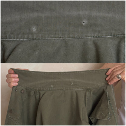 Med/L .Vintage WW2 US Army 2nd Pattern HBT 13 Stars Button Combat Shirt/Jacket