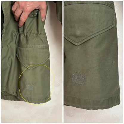 Size Med Reg. Authentic 1970 M-65 US Army Field Jacket | OG-107 Military Issue
