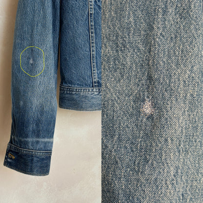 Vintage 80s Lee Denim Jacket 2 Pockets Made in Canada | Size 42US / 52EU