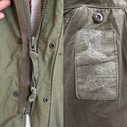 Med Long. Authentic 1987 US Army M-65 field jacket Military-AJ357 Studio