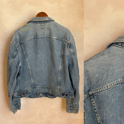 Size 50US XXL. Vintage 70s Lee Union Made Denim Shirt – 2 Pockets – Made in USA-AJ357 Studio