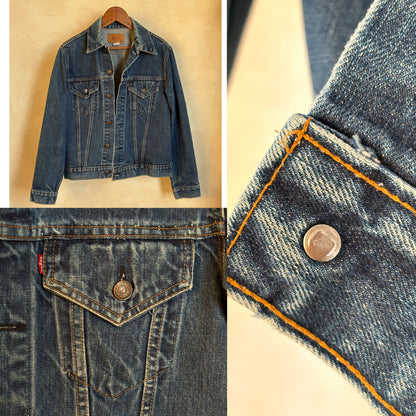 Size 42US / 52EU . Vintage 70s Levi’s Denim Jacket – 2 Pockets – Made in USA-AJ357 Studio