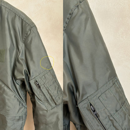 Authentic Vintage CWU-45/P Flight Jacket - 100% Aramid Fire Resistant - Size Large