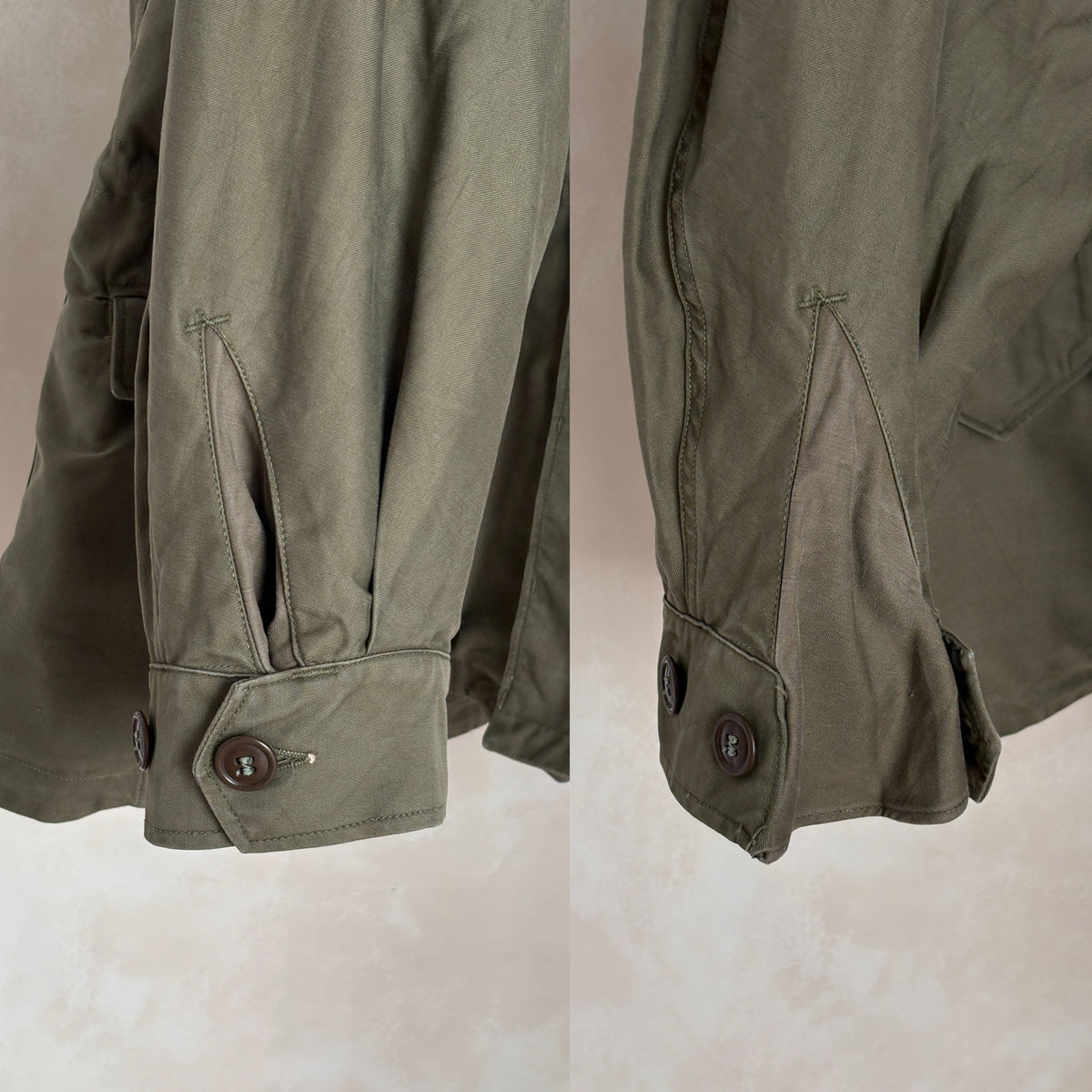38 Reg Authentic US Army M-43 Field Jacket – OG-107 – Vintage Military Issue Made USA-AJ357 Studio