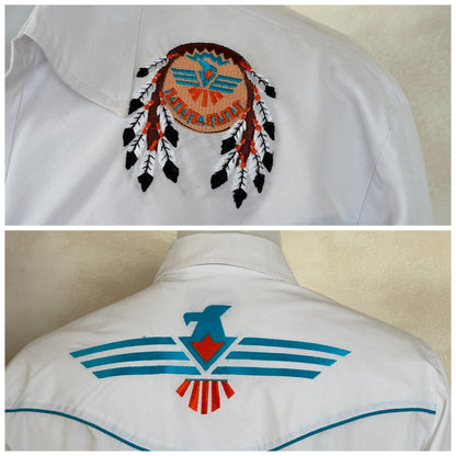 Size M. Authentic Vintage 80’s Embroidered Western Shirt-AJ357 Studio