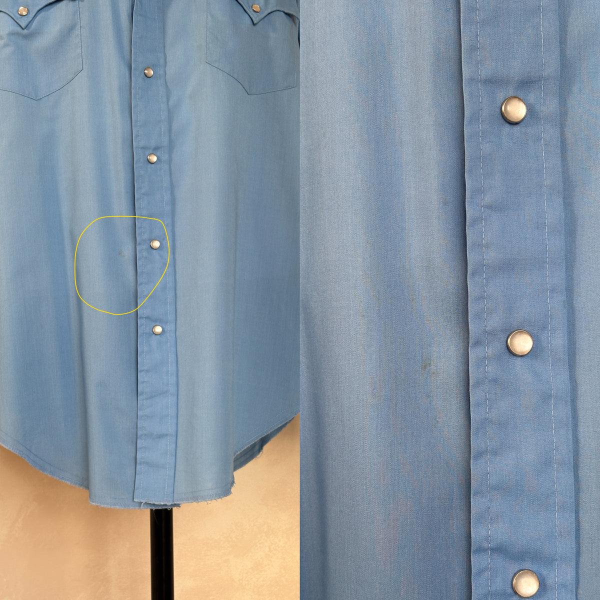 Size M. Authentic 70’s Vintage embroidered Western Shirt-AJ357 Studio
