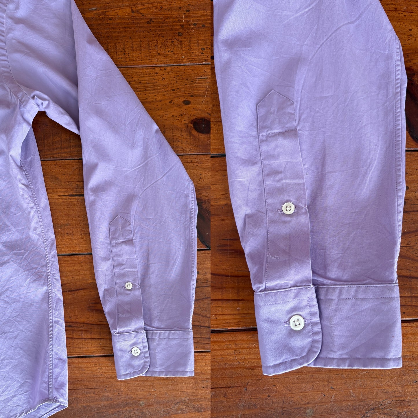 Ralph Lauren Custom Fit Shirt Large Purple Cotton Button Up Pony Logo