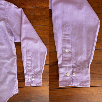 Polo Ralph Lauren ANDREW Shirt 16-32 Purple Cotton Button Up