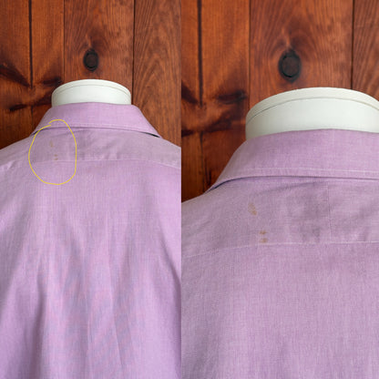 Polo Ralph Lauren ANDREW Shirt 16-32 Purple Cotton Button Up