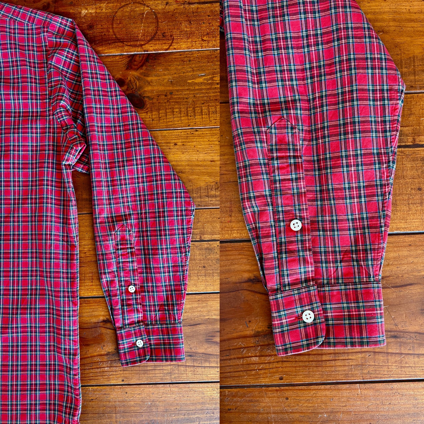Ralph Lauren BLAKE Shirt Medium Red Plaid Cotton Button Down