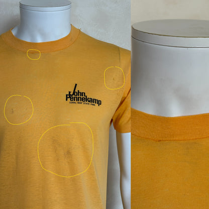 Vintage 1979 French Reef tee – bold scuba diving graphic with tropical retro flair. Large-AJ357 Studio