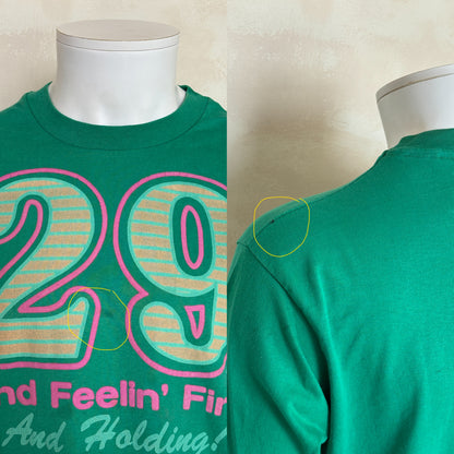 Vintage 1988 funny birthday t-shirt – “29 and Feelin Fine”. Made in USA.-AJ357 Studio