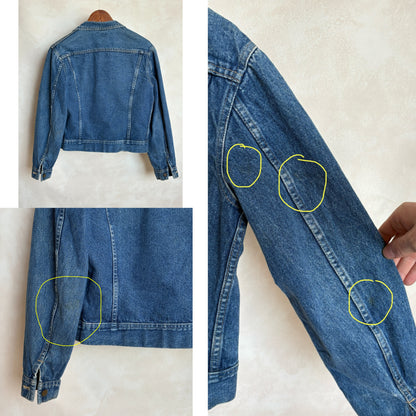 Size 36US / 46EU . Vintage 80s Lee Denim Jacket – 2 Pockets – Made in USA-AJ357 Studio