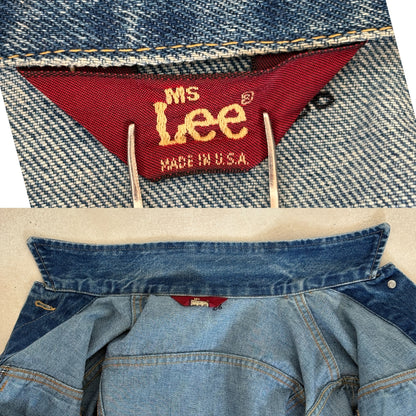 Size 34US / 44EU .Vintage 80s Lee Denim Jacket – 4 Pockets – Made in USA-AJ357 Studio