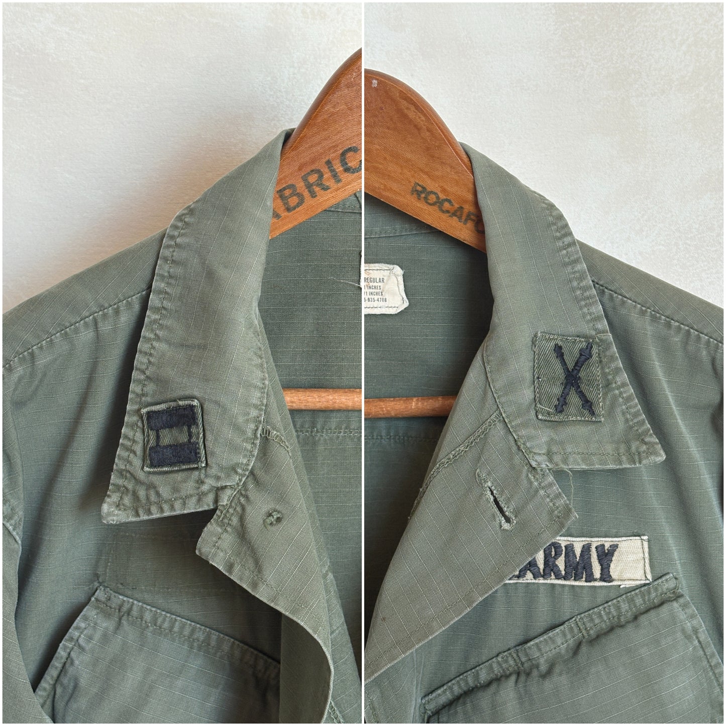 Med Reg. Authentic 1968 US Army vintage Vietnam jungle jacket.