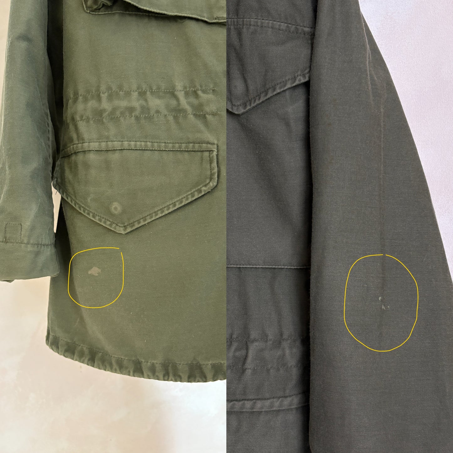X Small Reg. Authentic 1980 US Army M-65 field jacket Military - USA Vintage Bcn