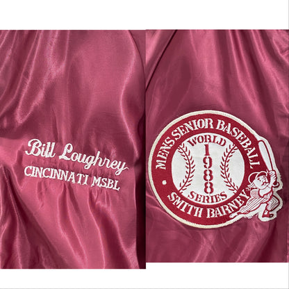 Size Med. Vintage 80s Butwin Satin Baseball Varsity Jacket – Made in USA-AJ357 Studio