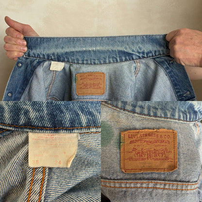 Vintage 80s Levi’s Type III Denim Trucker Jacket |Made in Canada | Size 38US /48EU