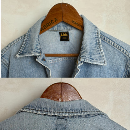 Vintage 80s Lee  Denim Jacket | 2 Pockets | Made in Canada | Size 42US / 52EU