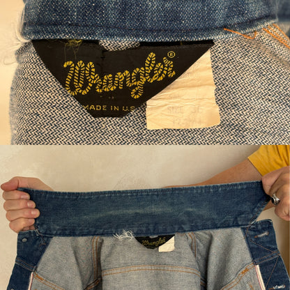 Size 36US . Vintage 70s Wrangler Denim Jacket – 4 Pockets-AJ357 Studio